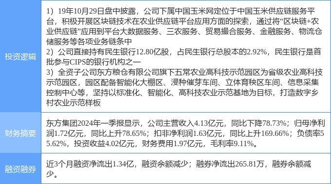 7月2日东方集团涨停分析：跨境支付，数字乡村，区块链概念热股