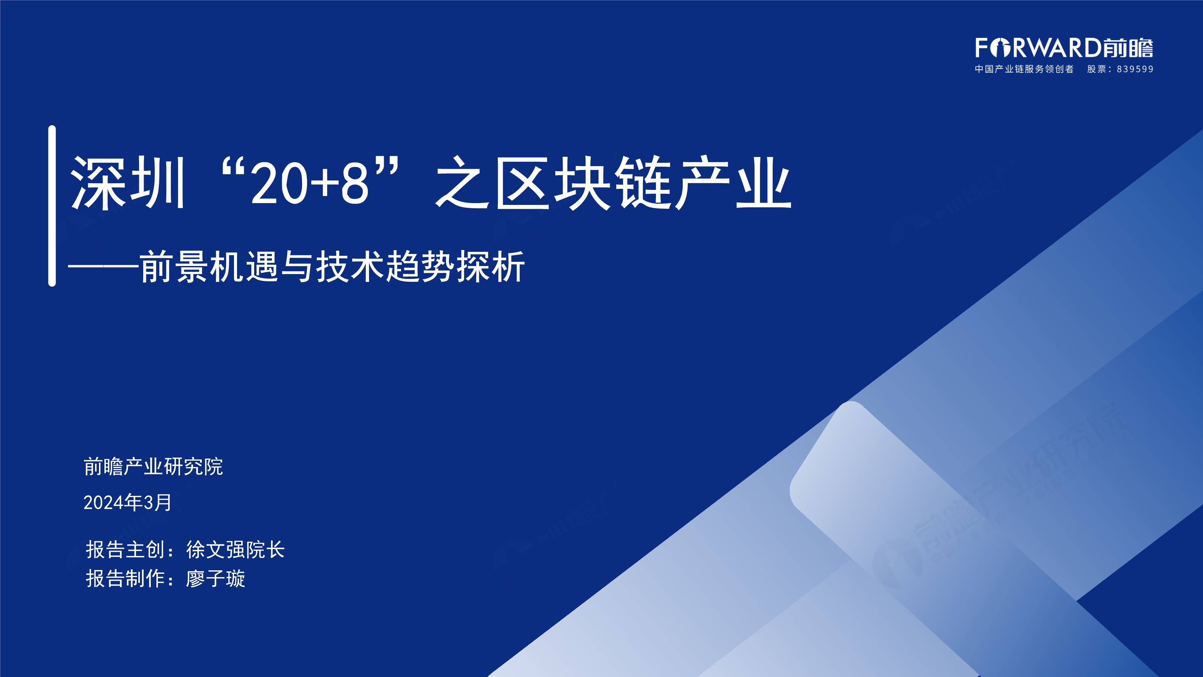 2024深圳20+8之区块链产业-前景机遇与技术趋势探析报告（免费下载）